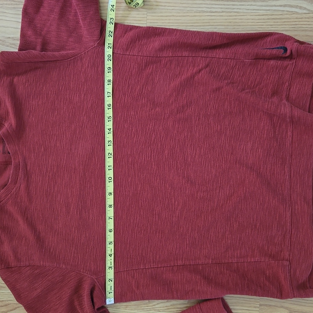 Nike Women's Burgundy Relaxed Fit Pullover - Picture 4 of 6